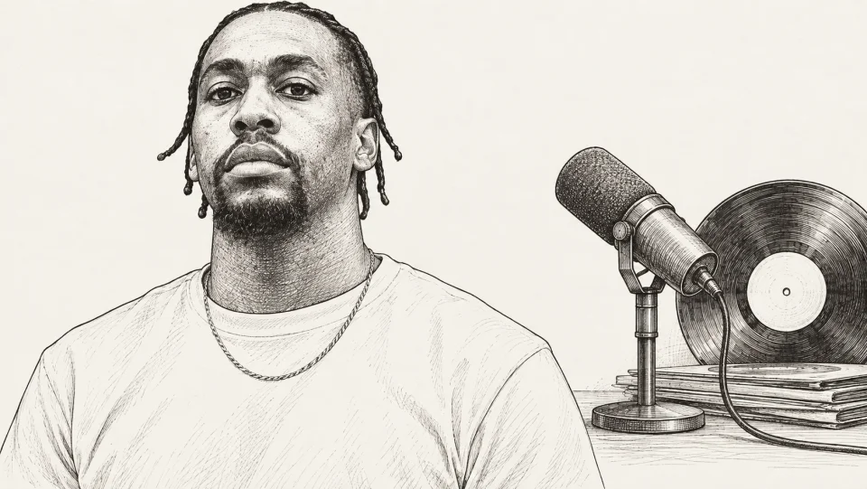 Illustrated portrait of Cellus Hamilton