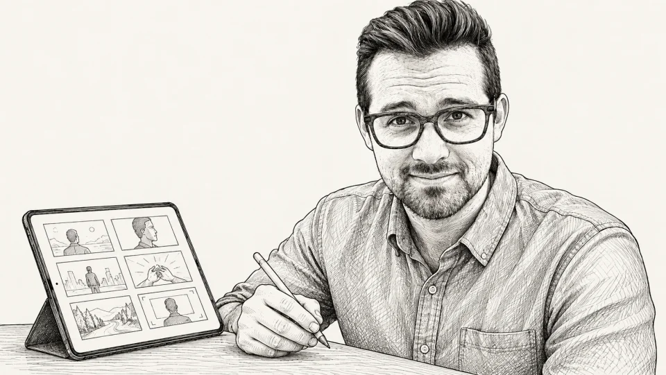 Illustrated portrait of CJ Lindsey