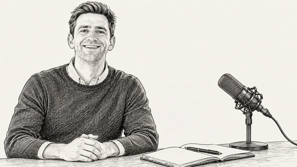 Illustrated portrait of Ben Wilson