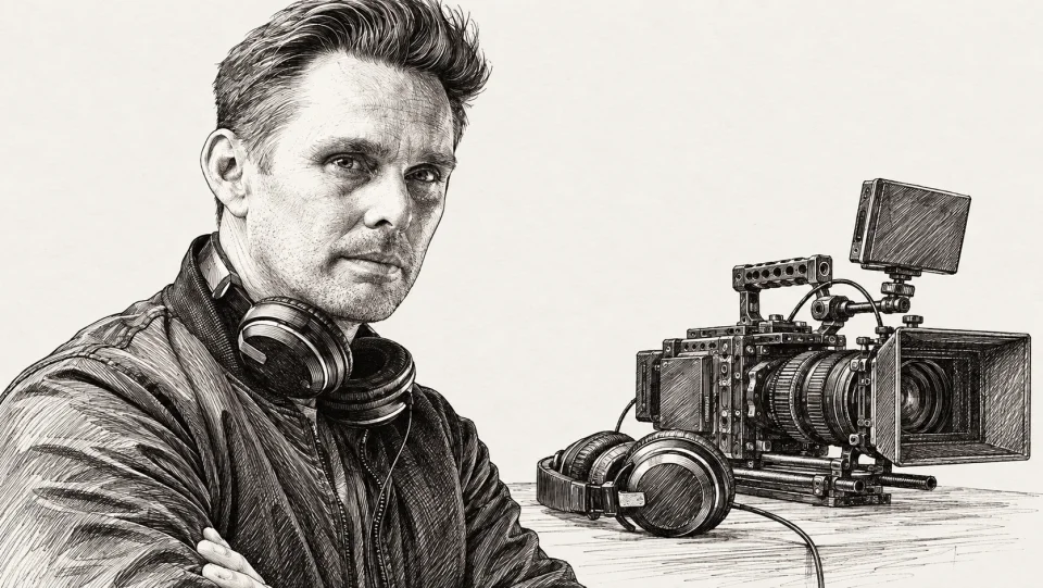 Illustrated portrait of Ryan Little