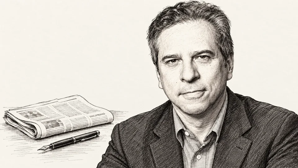 Illustrated portrait of Steven Waldman