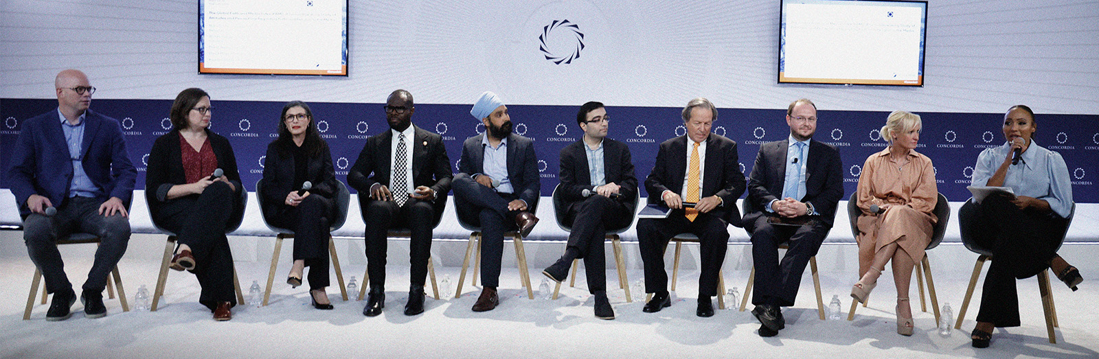 Participants at the Concordia 2022 study launch; names listed in the caption